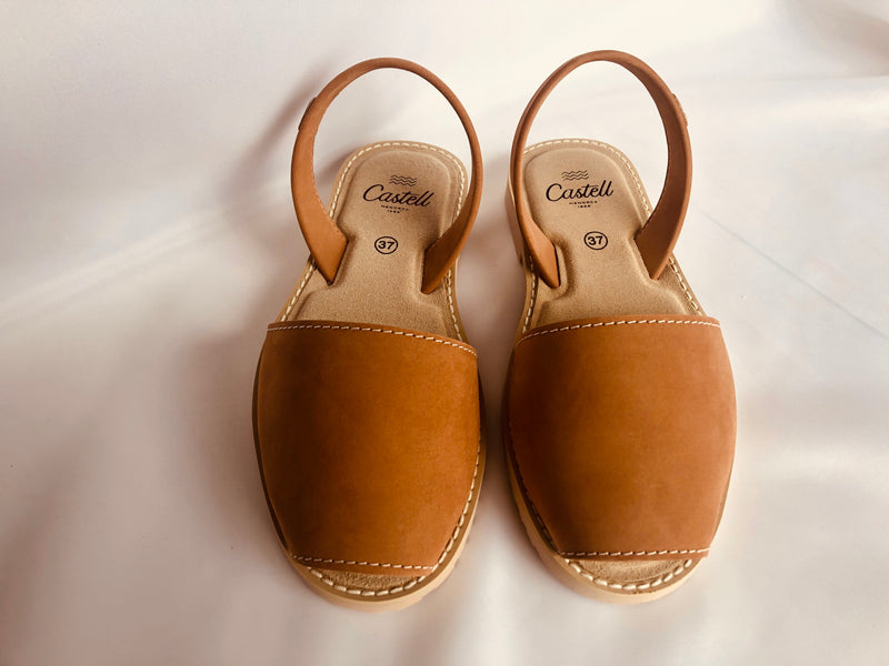 1056 Madona Nobuck Cuero/Camel